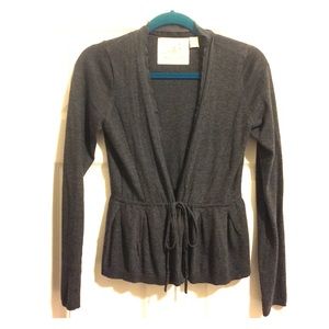 NWOT Angel of the North Ruffled Bow Tie Cardigan